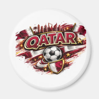 Imán Taza para fanático de fútbol de Qatar | Soporte pa