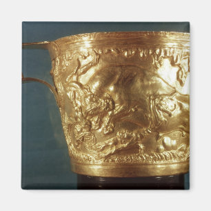 Imán Taza, representando un toro de carga