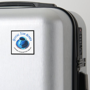 Imán Taza y platillo azules del pelotón el   del