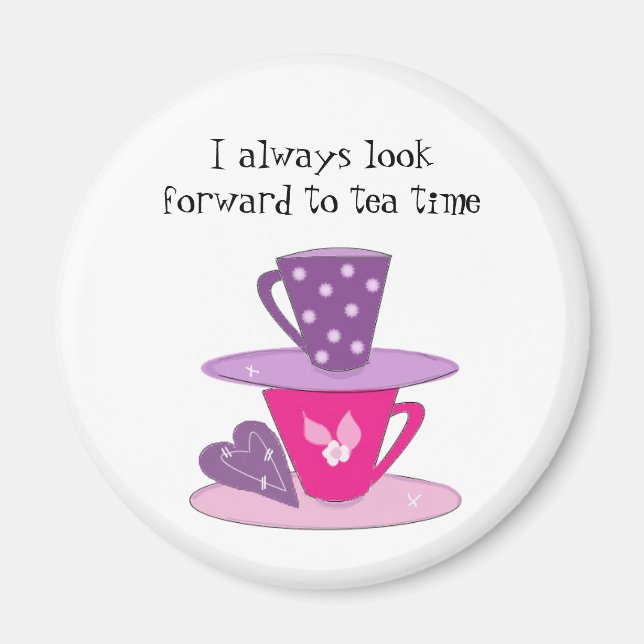 Imán Tazas de té apiladas (Frente)