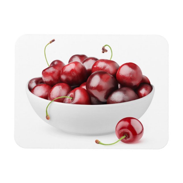 Imán Tazón de cerezas dulces (Horizontal)