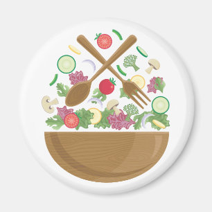 Imán Tazón de verduras retro
