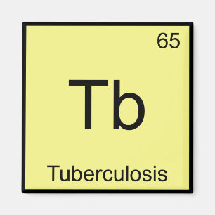 Imán Tb - Tuberculosis Difícil Símbolo De Elemento Quím