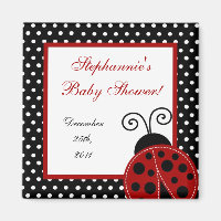 {TBA} 2"x2" Red Ladybug Party Favnet