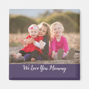 Imán Te Ama Mommy Photo Magnet