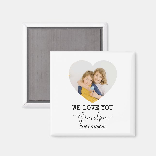 Imán Te Amamos Abuelo | Magnet personalizado (Anverso/Reverso)