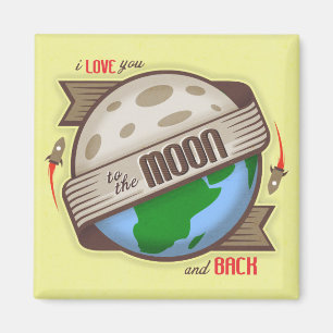 Imán Te Amo A La Luna Y A La Espalda - Magnet