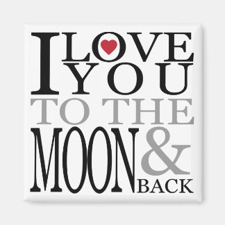 Imán Te Amo A La Luna Y A La Vuelta