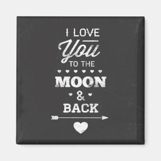 Imán Te Amo A La Luna Y A La Vuelta