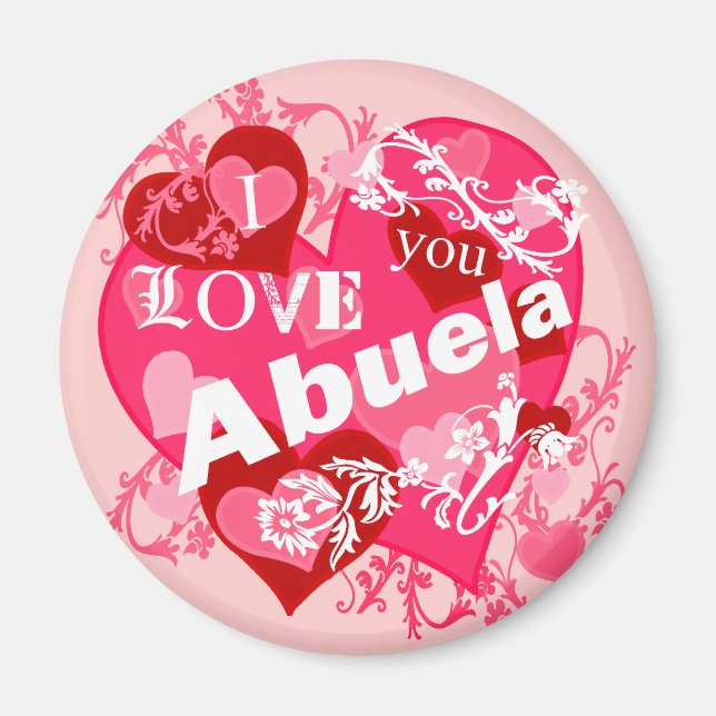 Imán Te amo Abuela (Frente)