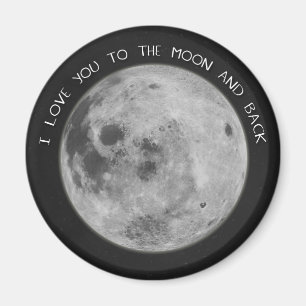 Imán Te amo al cielo estrellado de la luna y de la