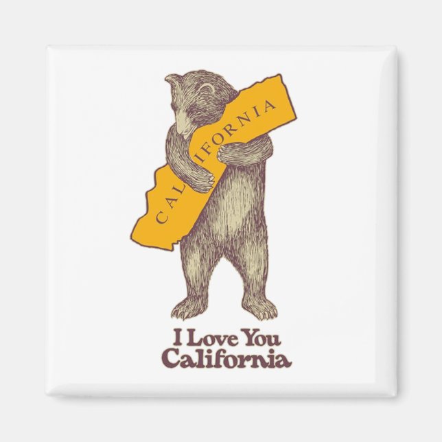 Imán Te Amo California (Frente)