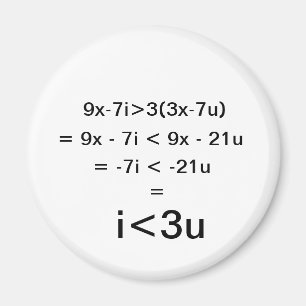 Imán Te amo ecuación (i<3u)