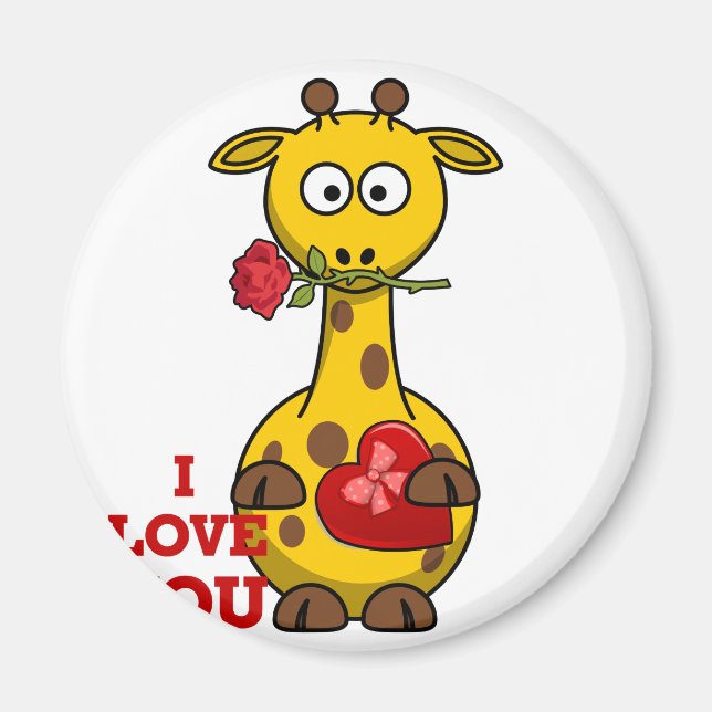 Imán te amo, giraffe (Frente)