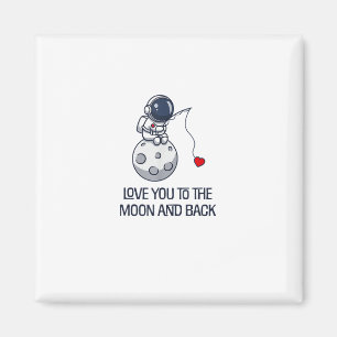 Imán Te Amo Hasta La Luna Y De Regreso Dulce Estética M