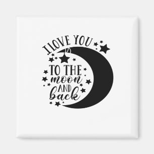 Imán Te Amo Hasta La Luna Y De Regreso Medio Luna Román