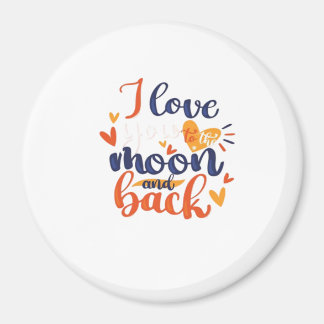 Imán Te Amo Hasta La Luna Y De Regreso Moderno Romántic