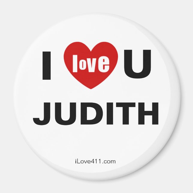 Imán Te Amo Judith (Frente)