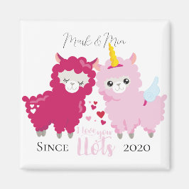 Imán Te Amo Llots Llama Personalizado Gigante De Ella