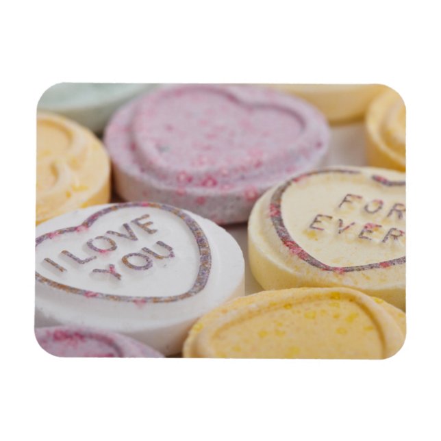 Imán Te Amo Los Corazones De San Valentín Dulces (Horizontal)