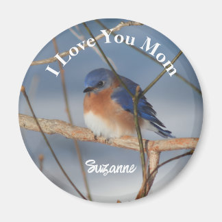 Imán Te Amo Mamá Bluebird Personalizado