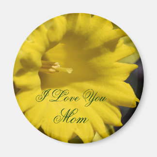 Imán Te Amo Mamá Flor de Narciso