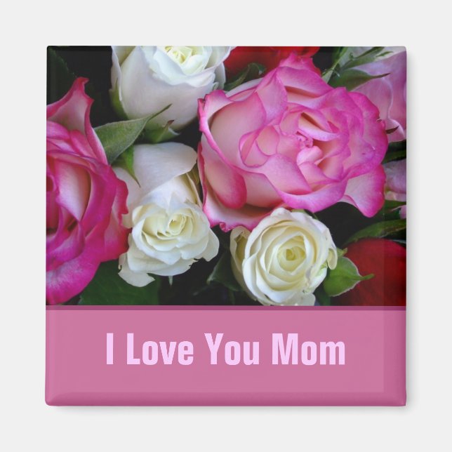 Imán Te Amo Mamá Magnet (Frente)