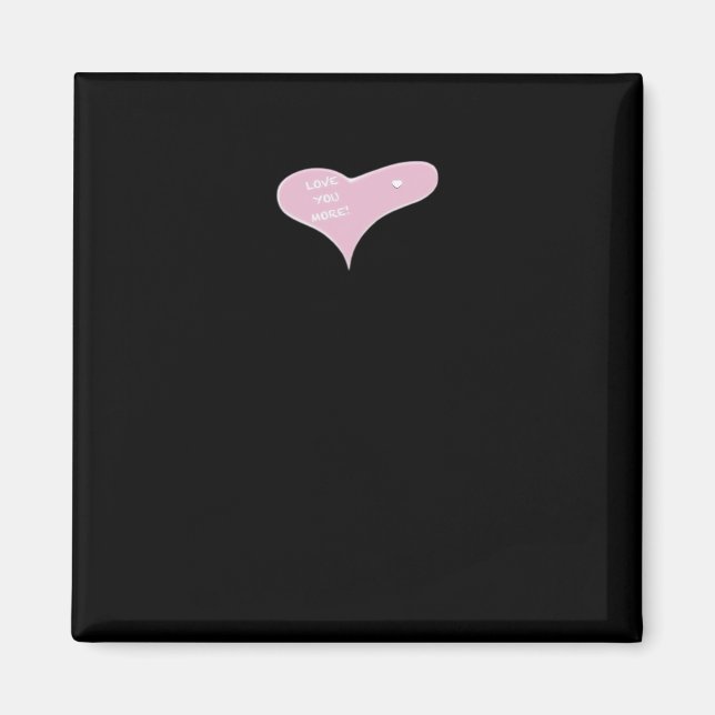 Imán Te amo más azul look moderno  (Frente)