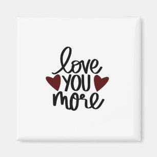 Imán Te amo más diseño minimalista sincero