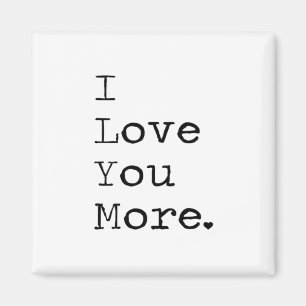 Imán Te Amo Más Diseño Mínimo de Amor