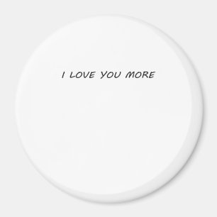 Imán Te amo más Diseño moderno limpio