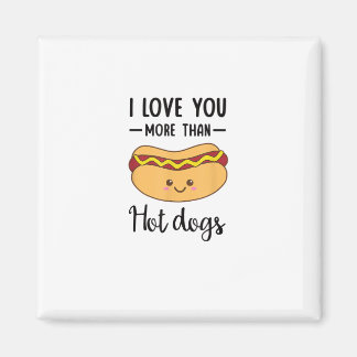 Imán Te Amo Más Que Hot Dogs Chiste Divertido De Salchi