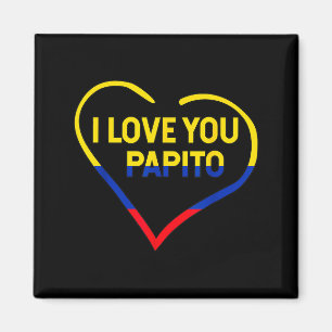 Imán Te Amo Papito Bandera de Colombia Feliz Día de San
