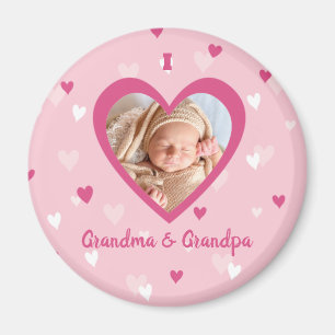 Imán Te Amo Personalizado Foto Corazones Valentine