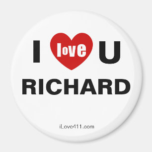 Imán Te amo RICHARD Fridge Magnet
