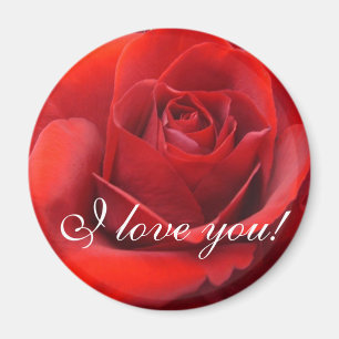 Imán "Te amo" rosas