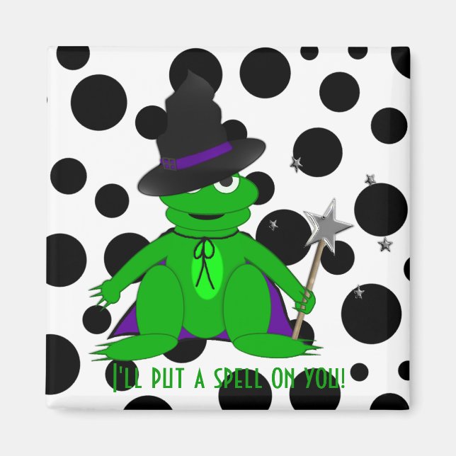 Imán ¡Te daré un hechizo! Magnate de rana mágica (Frente)