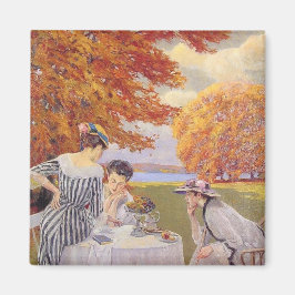 Imán Té de la tarde en el parque