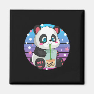 Imán Té de Panda Boba Té de Burbujas Anime Kawaii Neko 