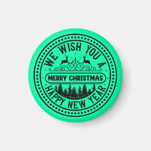 Imán Te Deseamos Feliz Navidad Feliz Año Nuevo-66244B