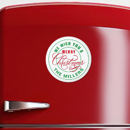 Imán Te Deseamos Una Feliz Navidad