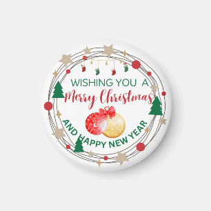 Imán Te deseo una feliz navidad y feliz año nuevo