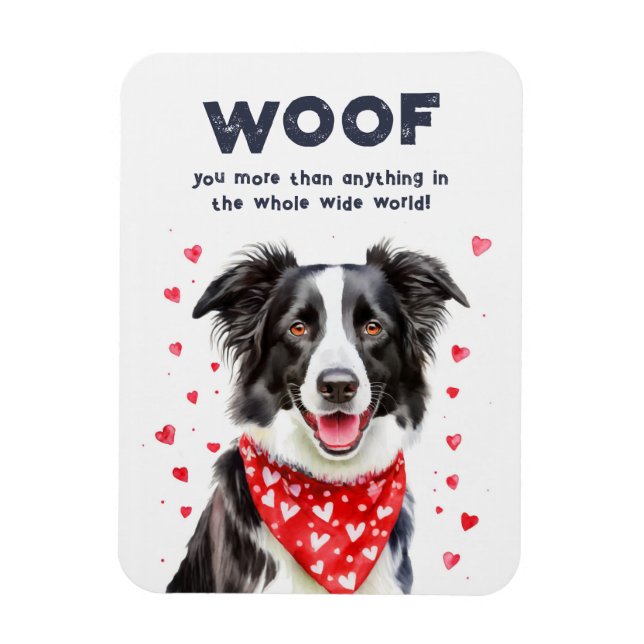 Imán Te duele más que Bandana del Corazón del Collie Fr (Vertical)
