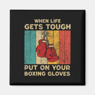 Imán Te Golpeará En La Boxé De Boxeo De La Cara Vintage