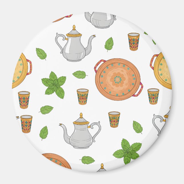 Imán Té marroquí y patrón tayiko (Frente)