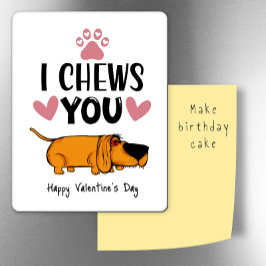 Imán Te mastico... San Valentín del refrigerador del pe