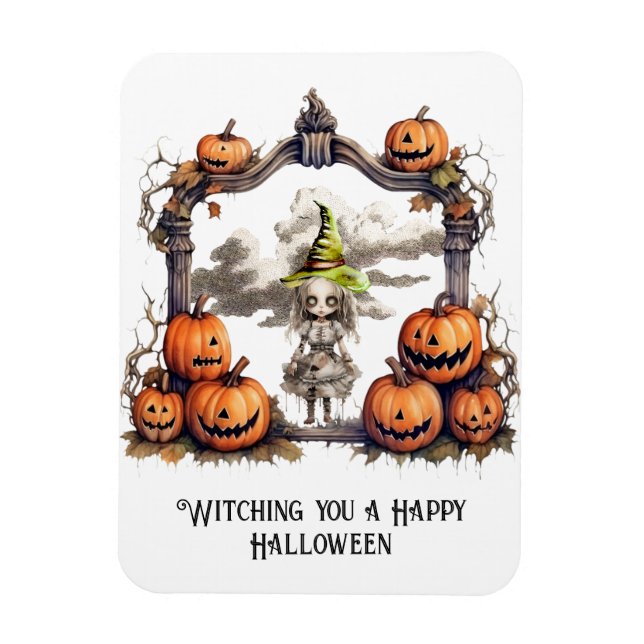 Imán Te presento una Feliz Halloween (Vertical)
