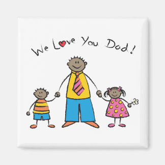Imán Te queremos, papá, familia Personalizado, feliz dí