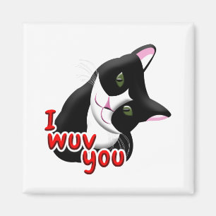 Imán Te quiero gato