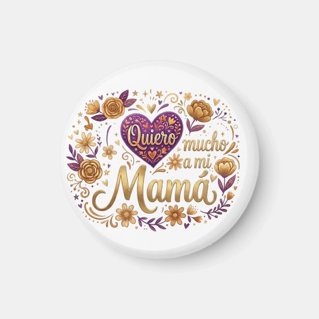 Imán Te quiero, mamá (Frente)